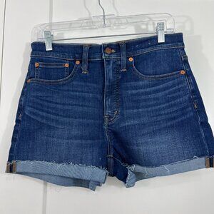 Madewell Size 28 Blue High Rise Denim Shorts